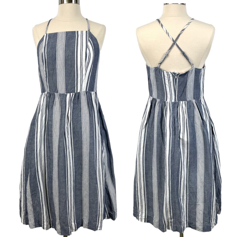 Abercrombie & Fitch Sundress Womens Medium Square Neck Summer Beach Coastal‎